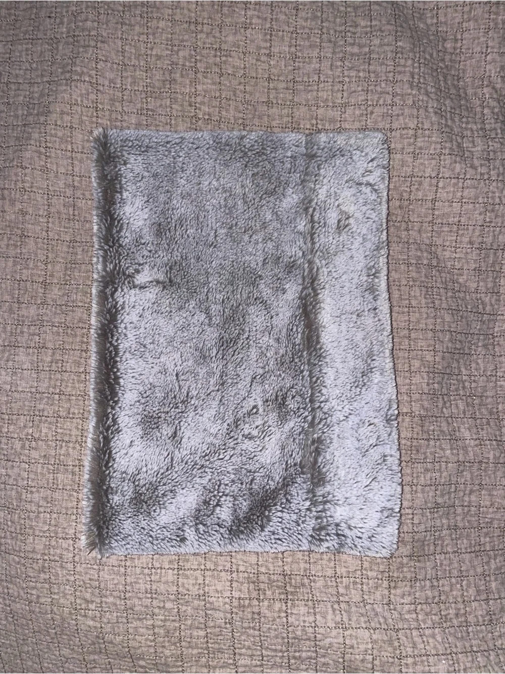 Cat & Jack Plush Faux Fur infinity scarf in Light Gray